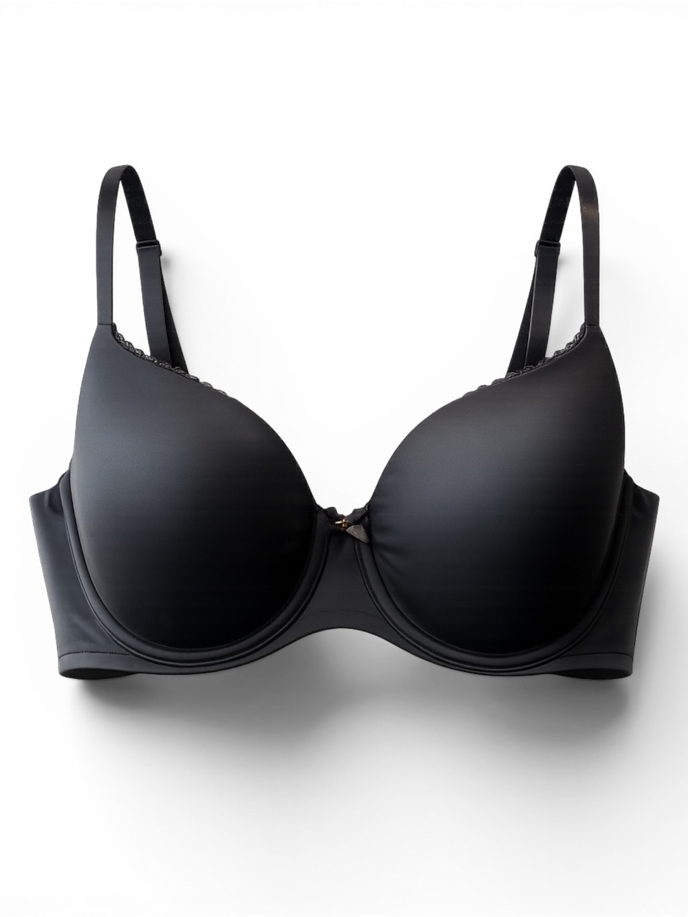 Victorias Secret Bra 38D Body by Victoria Black Lined Demi Solid VS Push Up 38 D